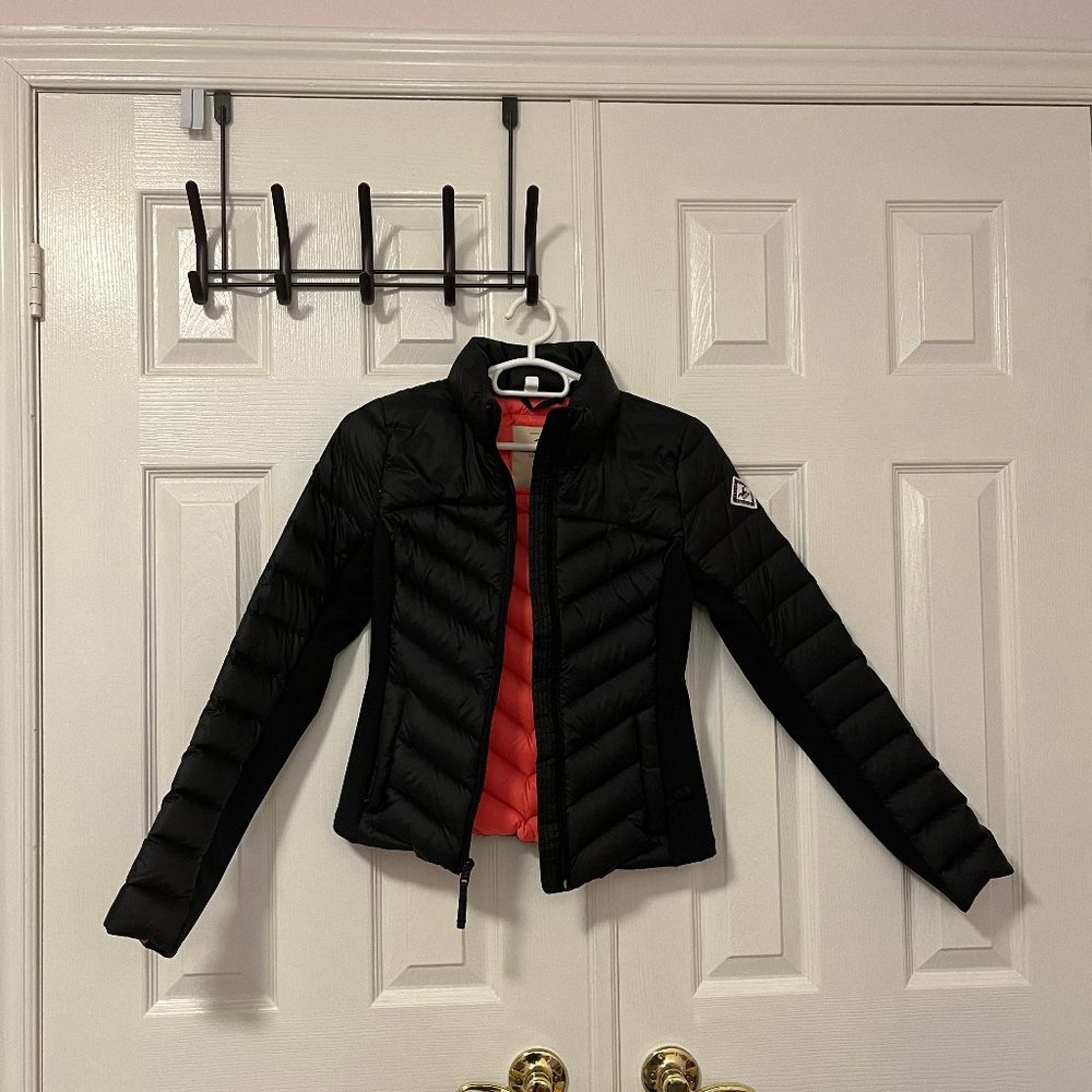 Hollister Black and Red Puffer Jacket